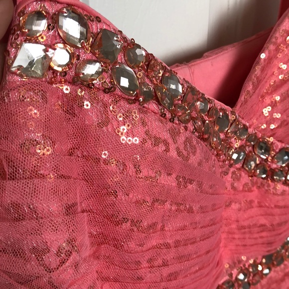 NWOT Coral Prom Dress - Picture 4 of 4